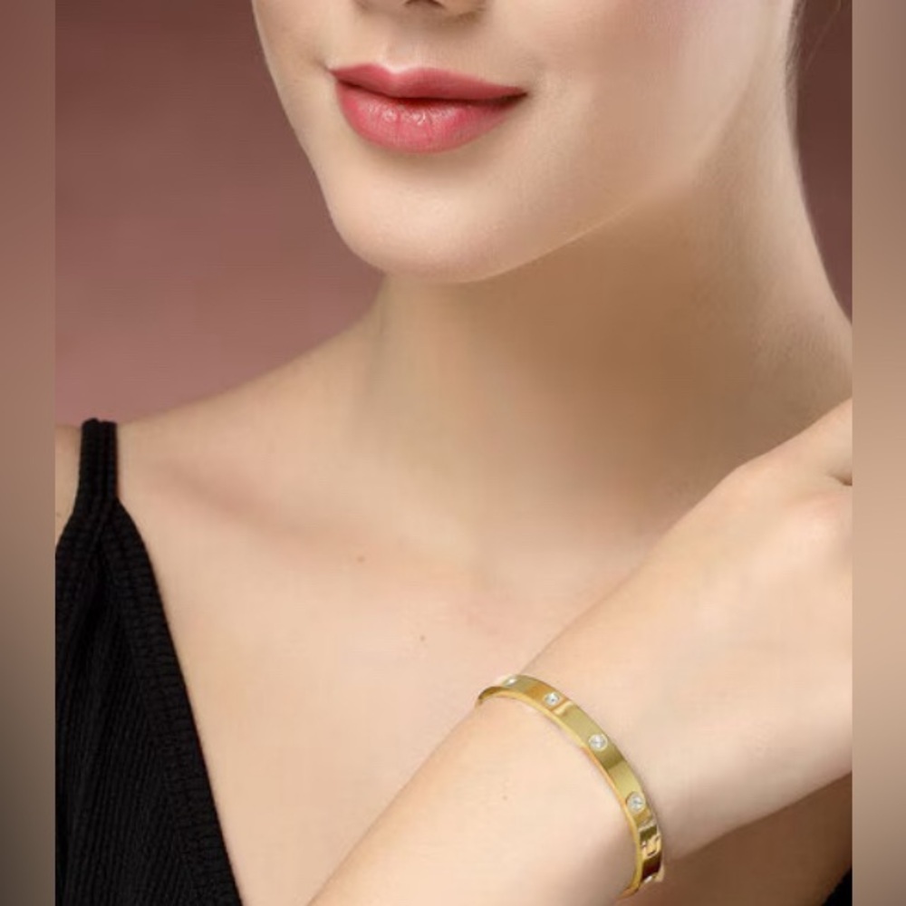 Bangles with CZ Fashion Accents (2 Available) EUC - Picture 3 of 3